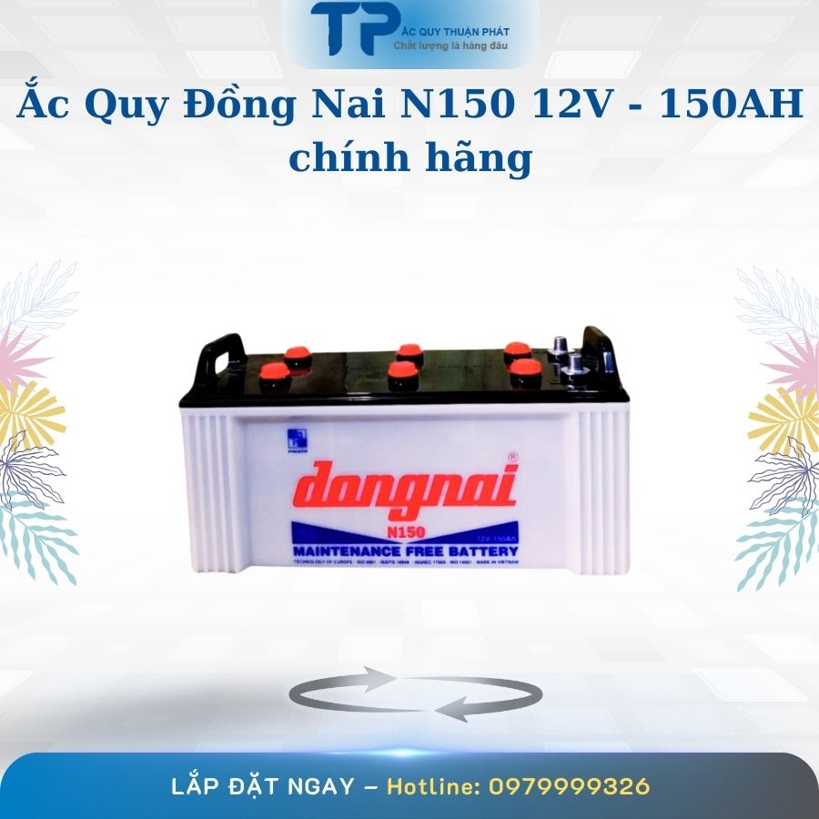 Ắc quy Đồng Nai N150 12V - 150AH chính hãng