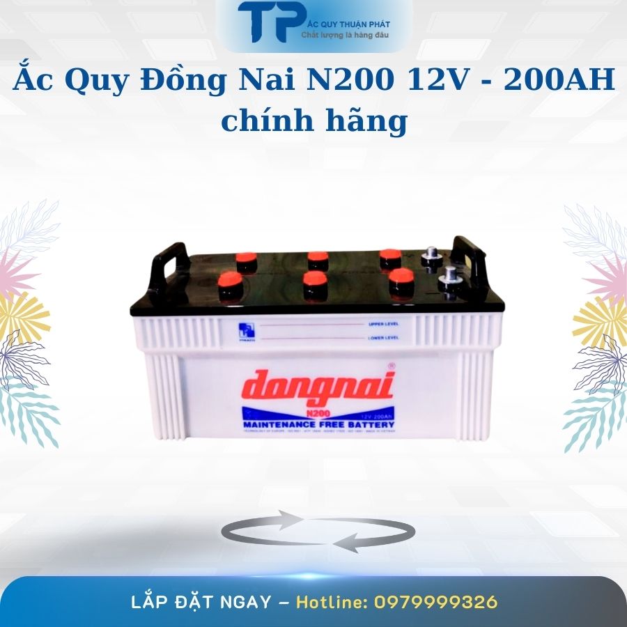 Ắc quy Đồng Nai N200 12V - 200AH chính hãng