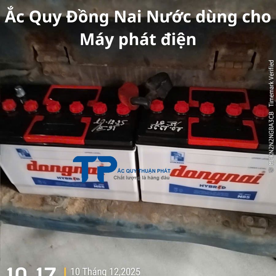 Ắc Quy Đồng Nai nước dùng cho Máy Phát điện