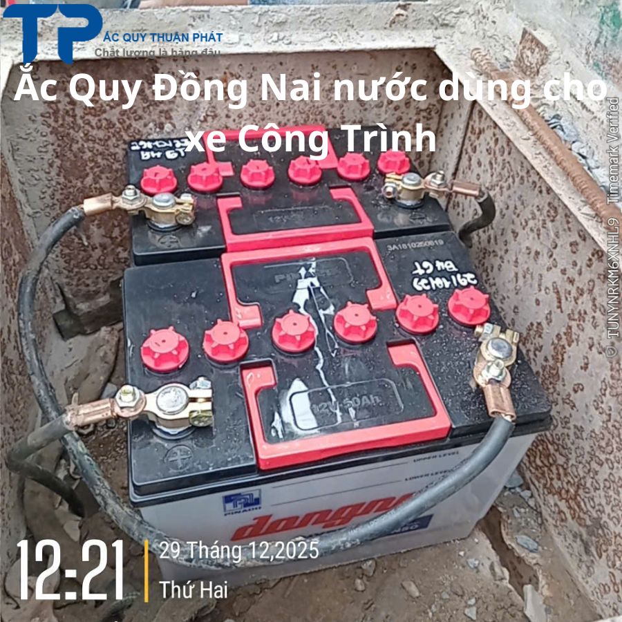Ắc Quy Đồng Nai nước dùng cho Xe Công Trình
