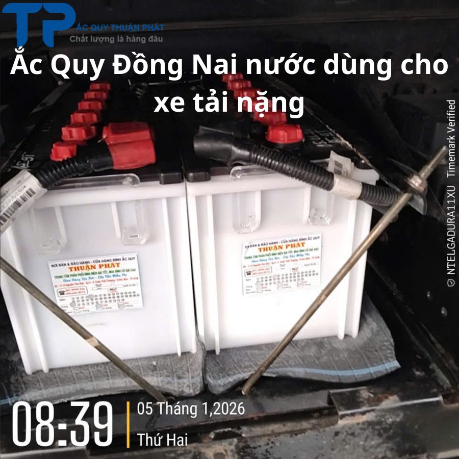 Ắc Quy Đồng Nai Nước dùng cho Xe Tải Nặng