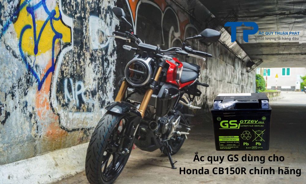 Ắc quy GS dùng cho Honda CB150R chính hãng