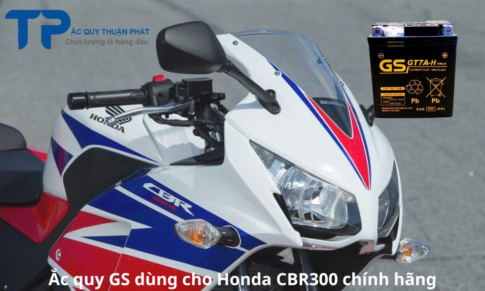 Ắc quy GS dùng cho Honda CBR300 chính hãng