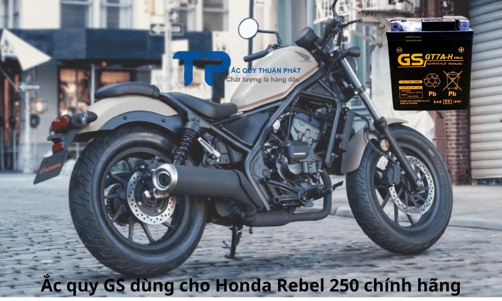 Ắc quy GS dùng cho Honda Rebel 250 chính hãng