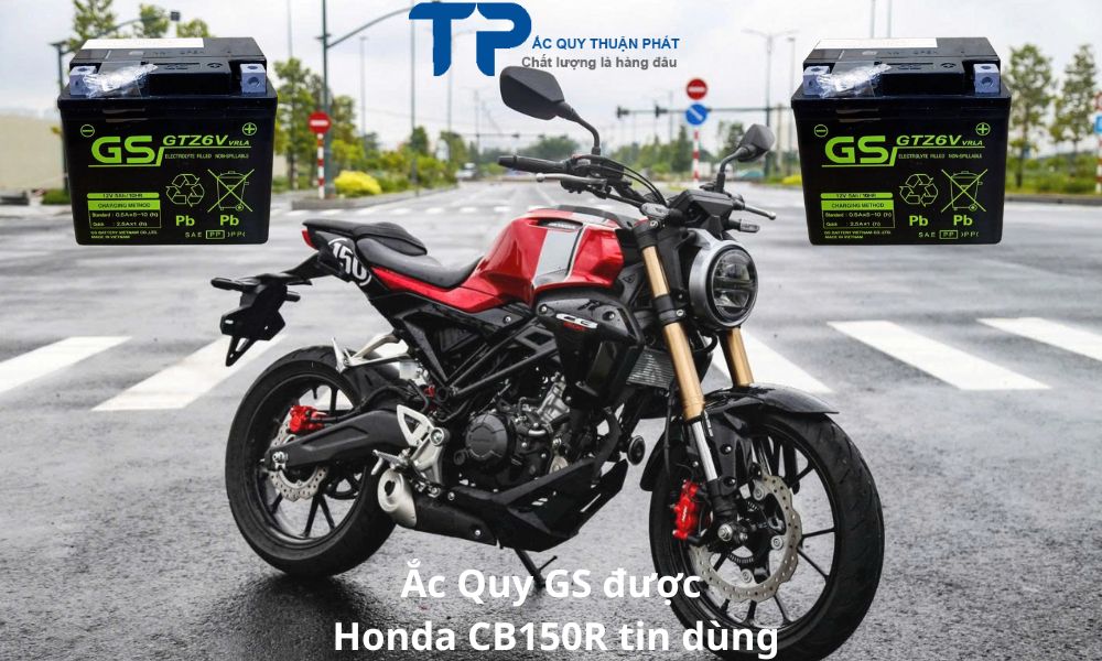 Ắc Quy GS được Honda CB150R tin dùng