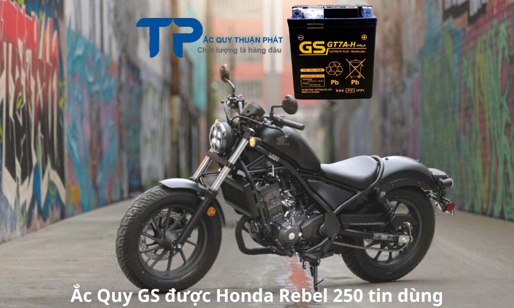 Ắc Quy GS được Honda Rebel 250 tin dùng