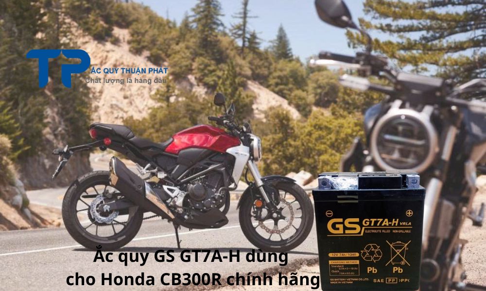 Ắc quy GS GT7A-H dùng cho Honda CB300R chính hãng