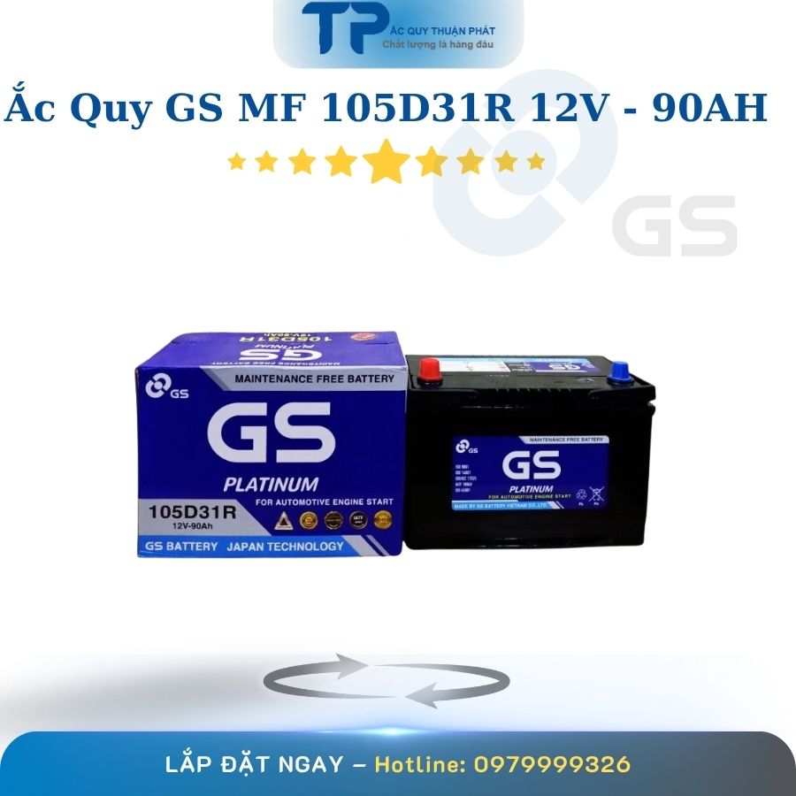 Ắc quy GS MF 105D31R 12V - 90AH