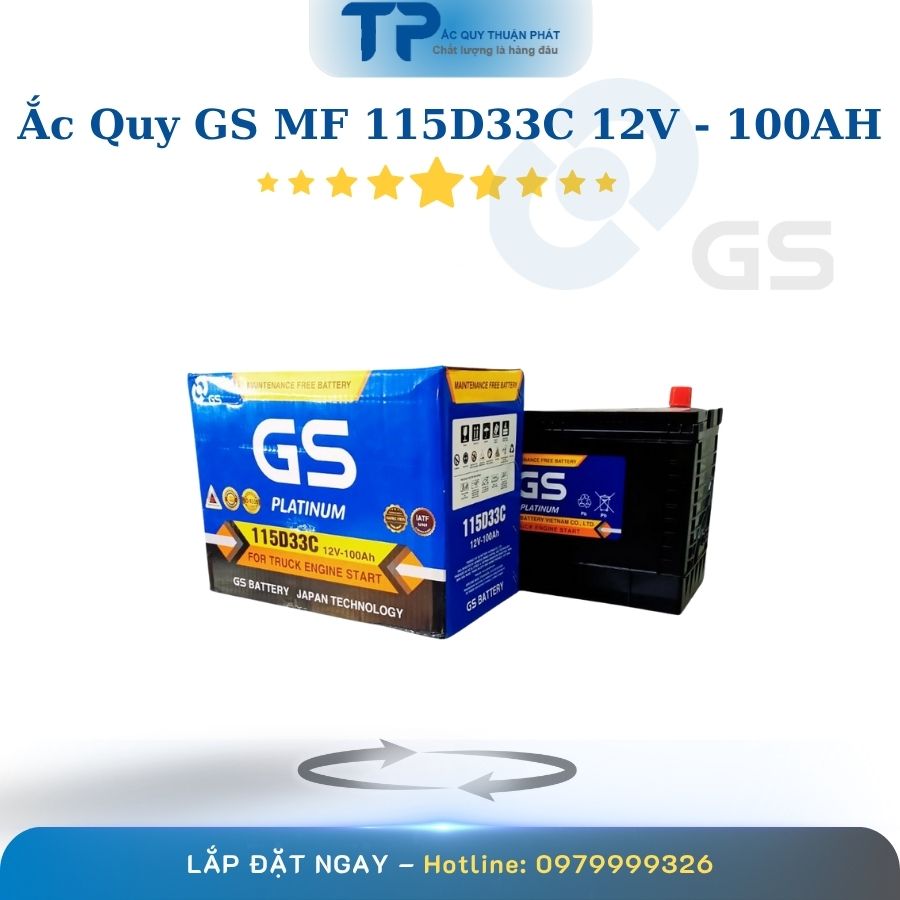 Ắc quy GS MF 115D33C 12V - 100AH