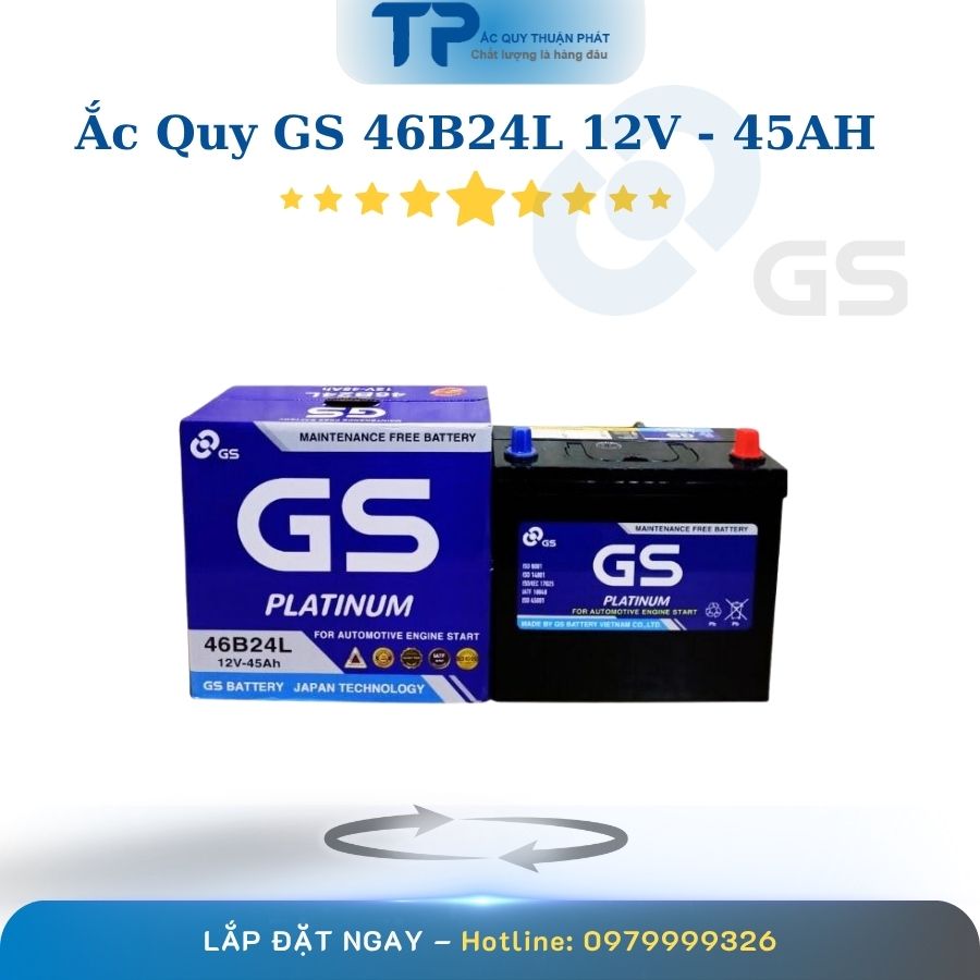 Ắc quy GS MF 46B24L 12V - 45AH