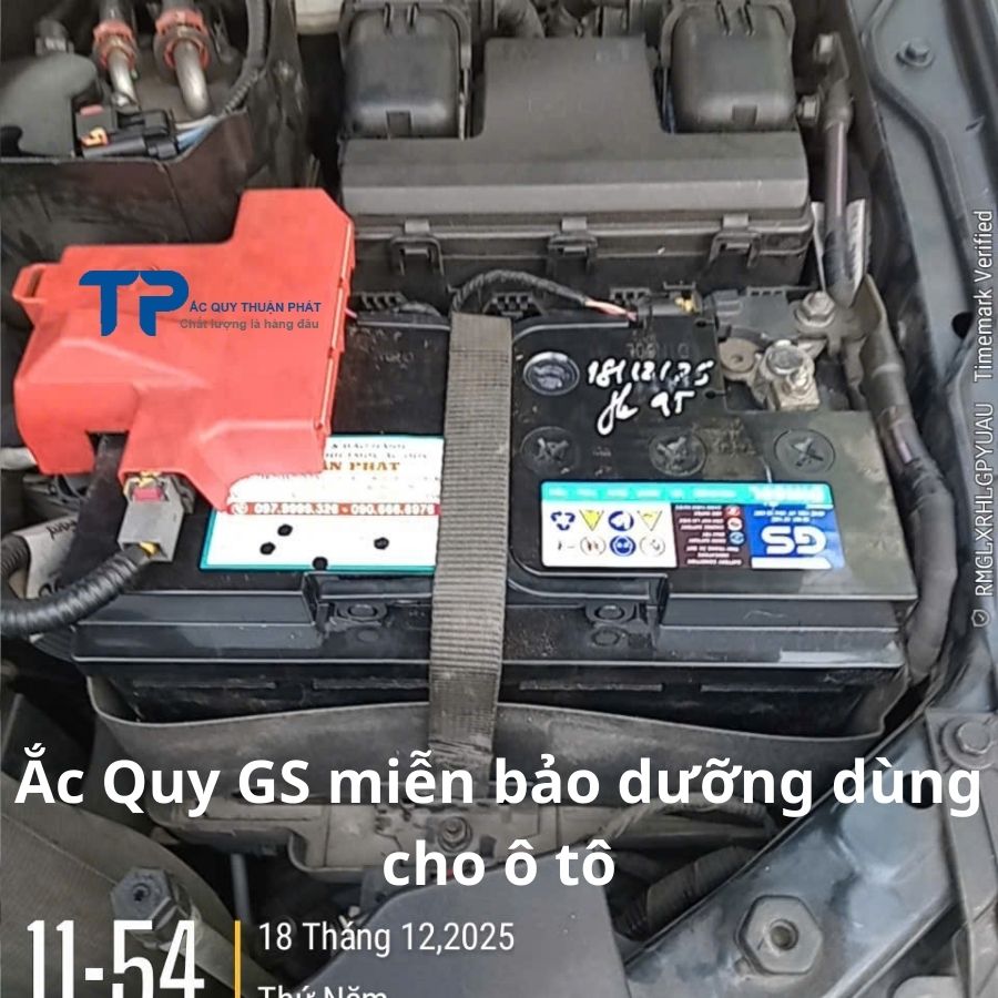 Ắc Quy GS miễn bảo dưỡng dùng cho ô tô