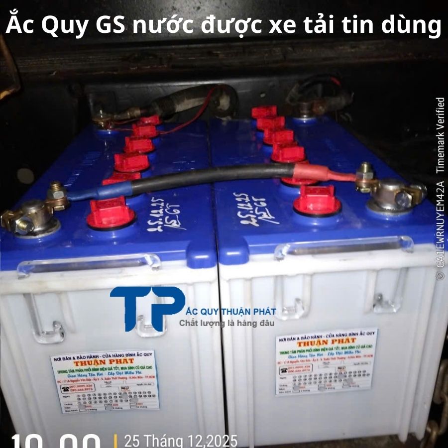 Ắc Quy GS nước được xe tải tin dùng