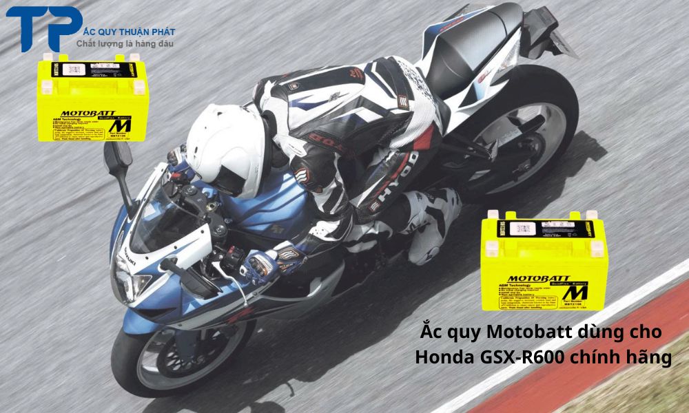 Ắc quy Motobatt dùng cho Honda GSX-R600 chính hãng