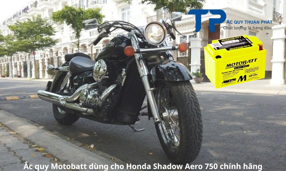 Ắc quy Motobatt dùng cho Honda Shadow Aero 750 chính hãng