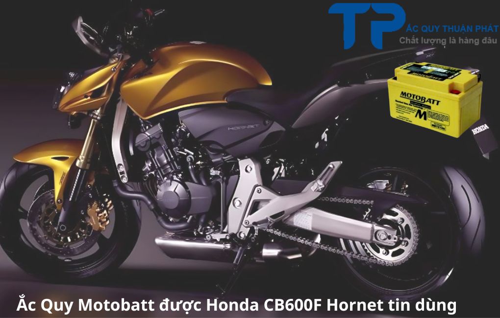 Ắc Quy Motobatt được Honda CB600F Hornet tin dùng