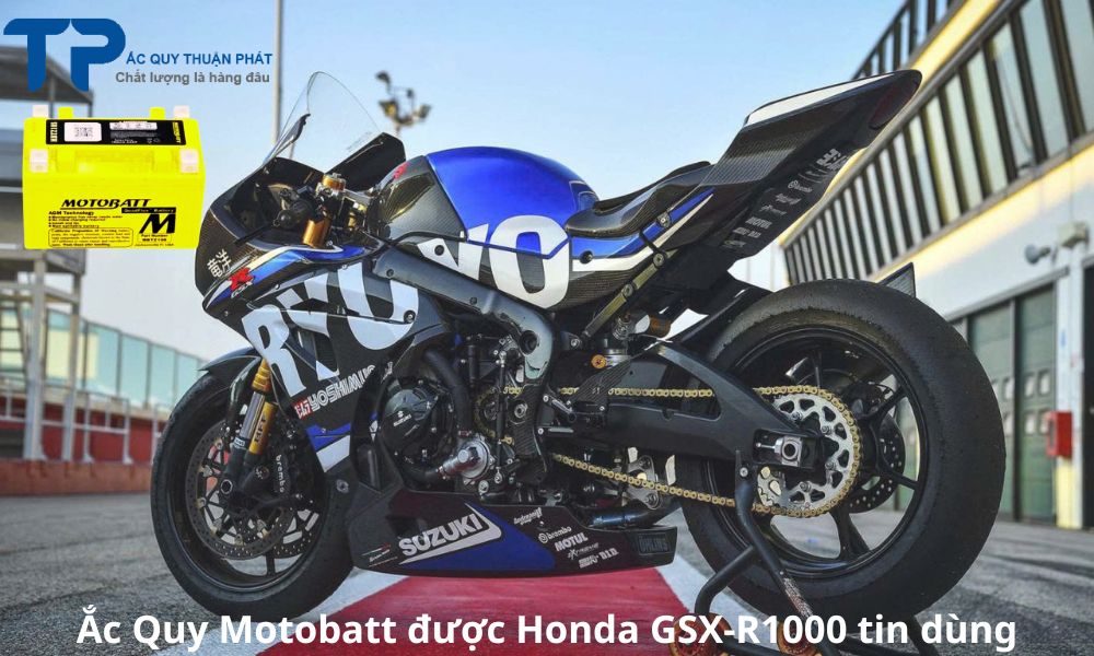 Ắc Quy Motobatt được Honda GSX-R1000 tin dùng