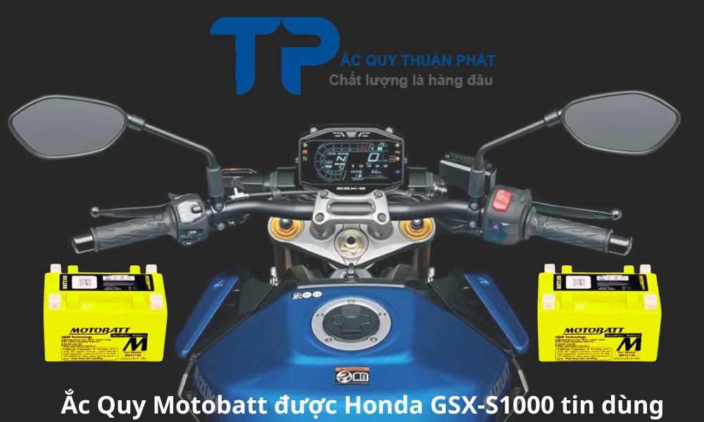 Ắc Quy Motobatt được Honda GSX-S1000 tin dùng