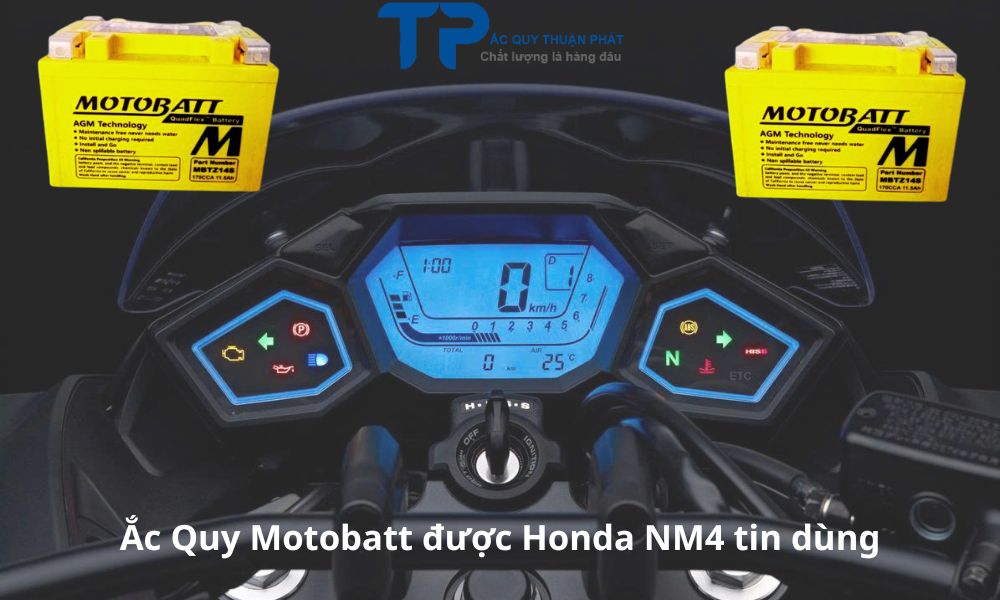 Ắc Quy Motobatt được Honda NM4 tin dùng
