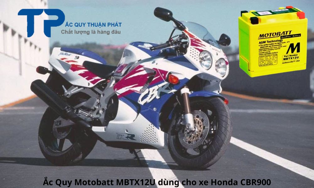 Ắc Quy Motobatt MBTX12U dùng cho xe Honda CBR900