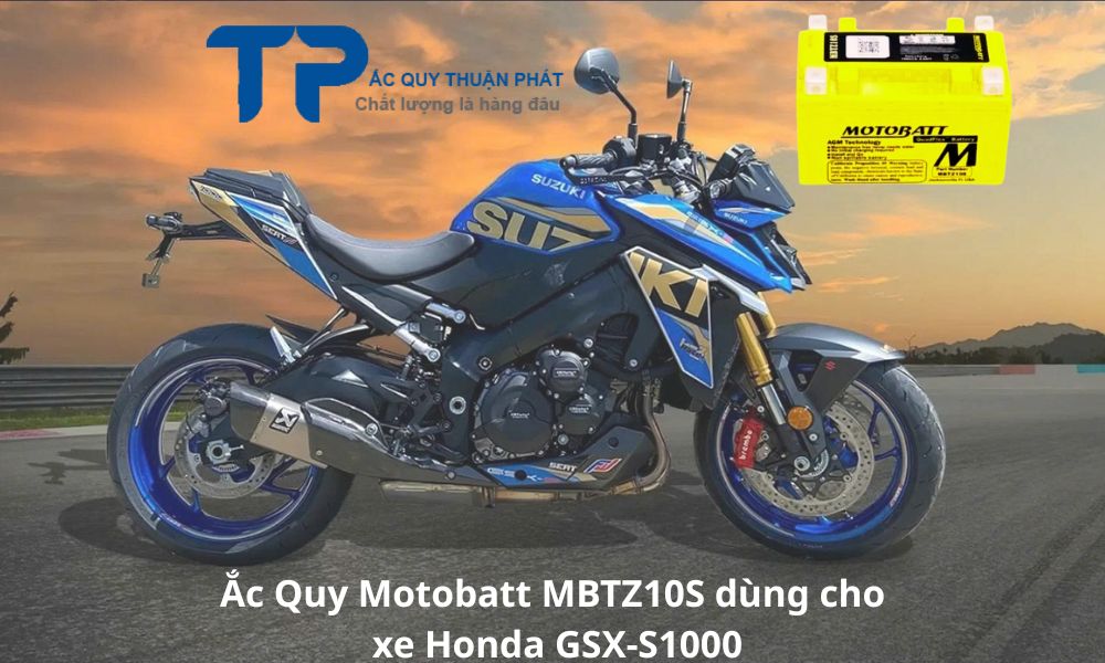 Ắc Quy Motobatt MBTZ10S dùng cho xe Honda GSX-S1000