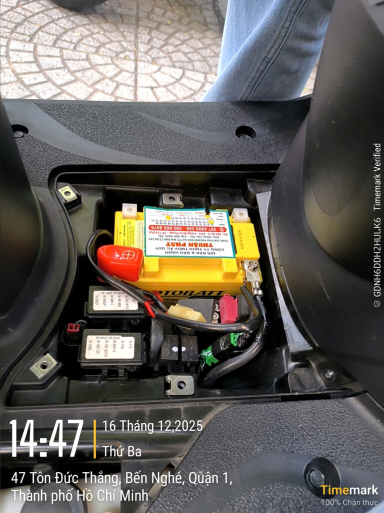 Ắc Quy Motobatt MBTZ14S dùng cho SH350i