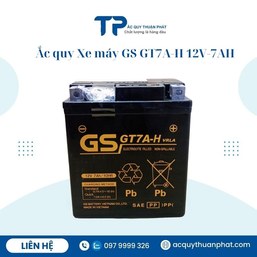 Ắc quy Xe Máy GS GT7A-H chính hãng