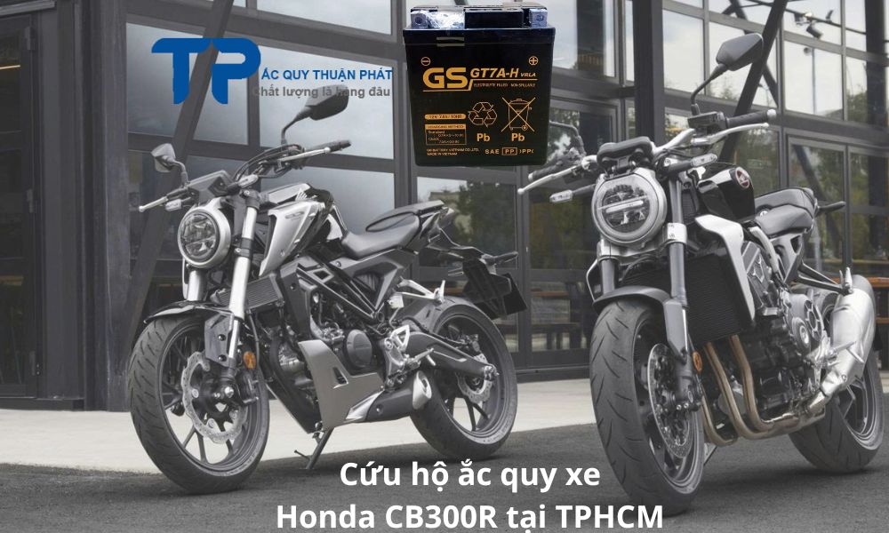 Cứu hộ ắc quy xe Honda CB300R tại TPHCM