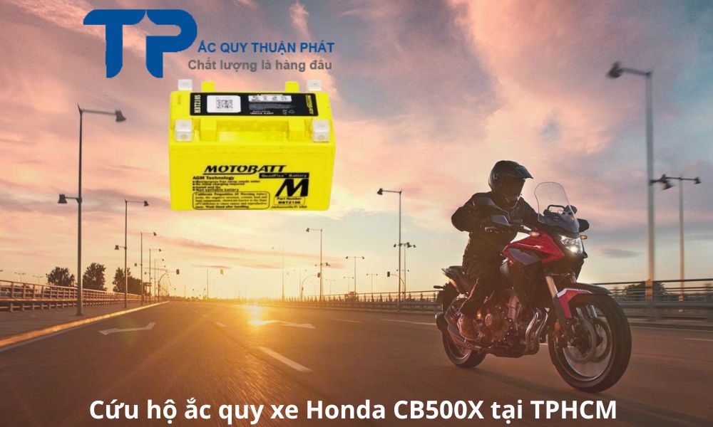 Cứu hộ ắc quy xe Honda CB500X tại TPHCM