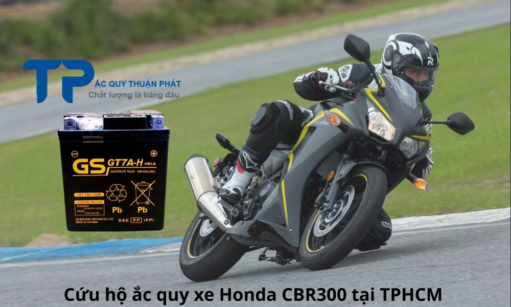 Cứu hộ ắc quy xe Honda CBR300 tại TPHCM
