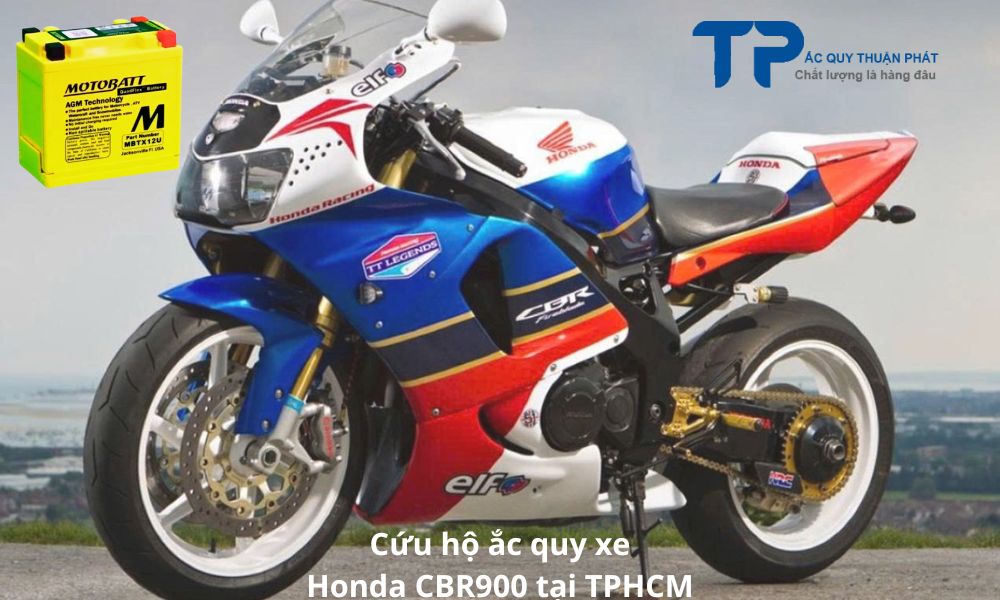 Cứu hộ ắc quy xe Honda CBR900 tại TPHCM
