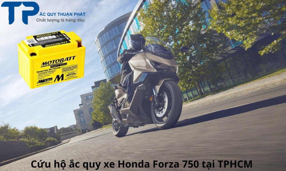 Cứu hộ ắc quy xe Honda Forza 750 tại TPHCM