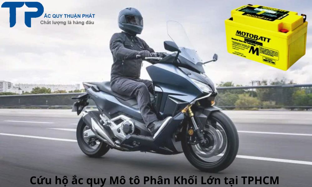 Cứu hộ ắc quy xe Honda forza 350 tại TPHCM