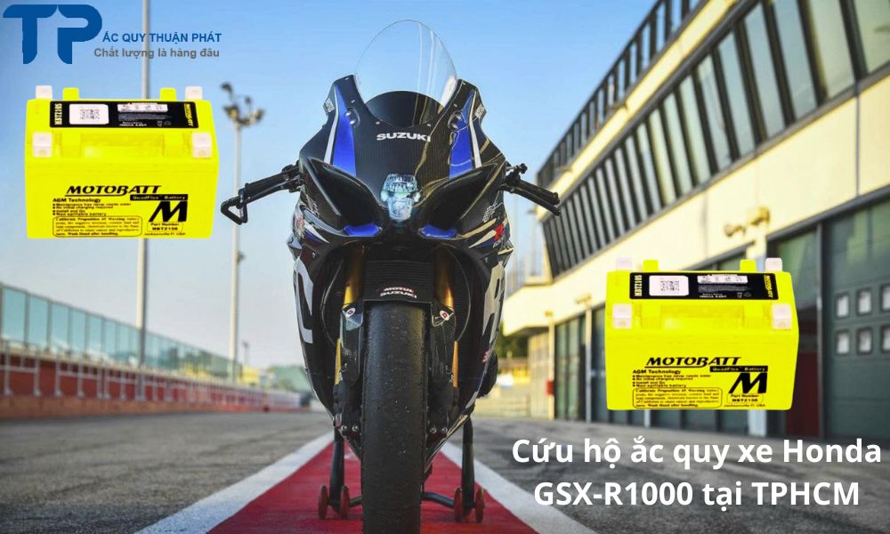 Cứu hộ ắc quy xe Honda GSX-R1000 tại TPHCM