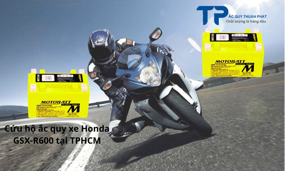 Cứu hộ ắc quy xe Honda GSX-R600 tại TPHCM