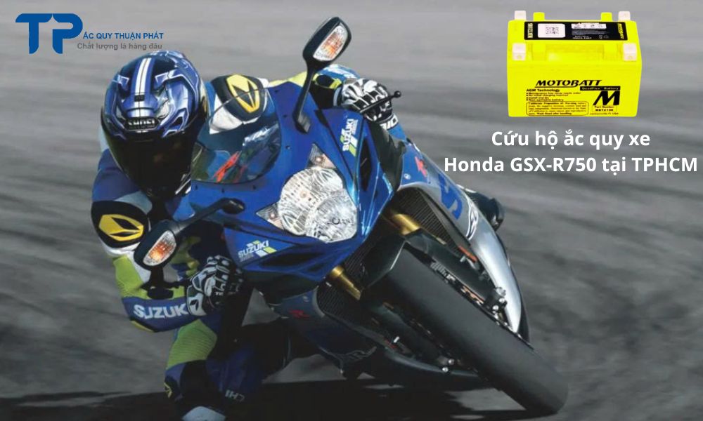 Cứu hộ ắc quy xe Honda GSX-R750 tại TPHCM