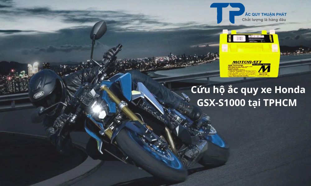 Cứu hộ ắc quy xe Honda GSX-S1000 tại TPHCM