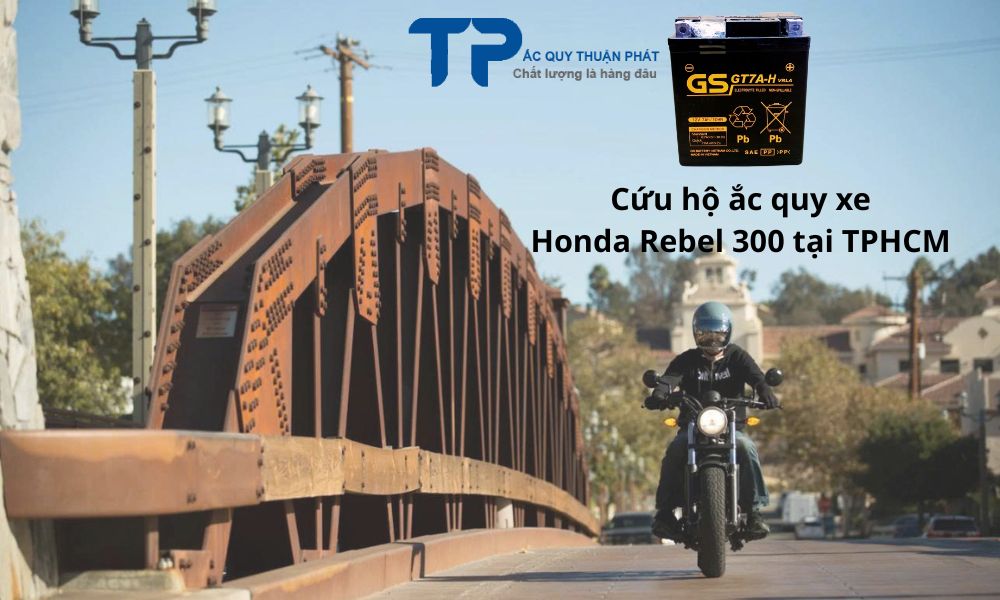 Cứu hộ ắc quy xe Honda Rebel 300 tại TPHCM