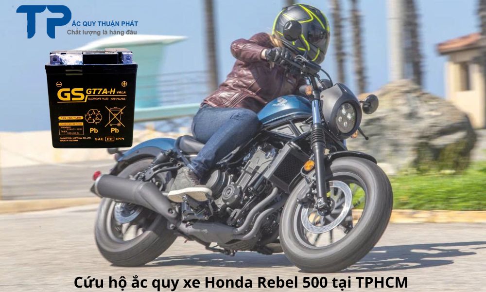 Cứu hộ ắc quy xe Honda Rebel 500 tại TPHCM