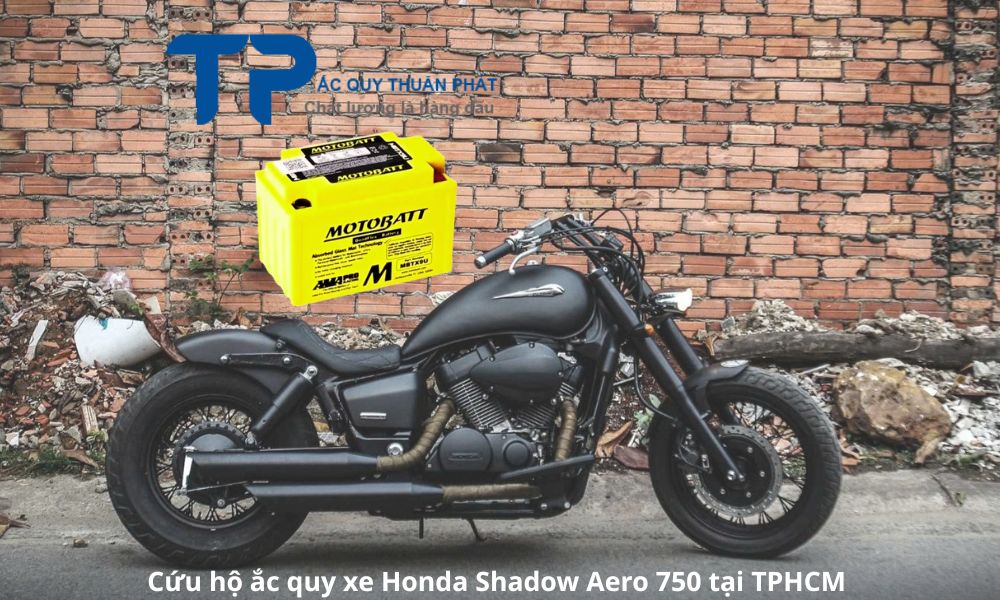 Cứu hộ ắc quy xe Honda Shadow Aero 750 tại TPHCM