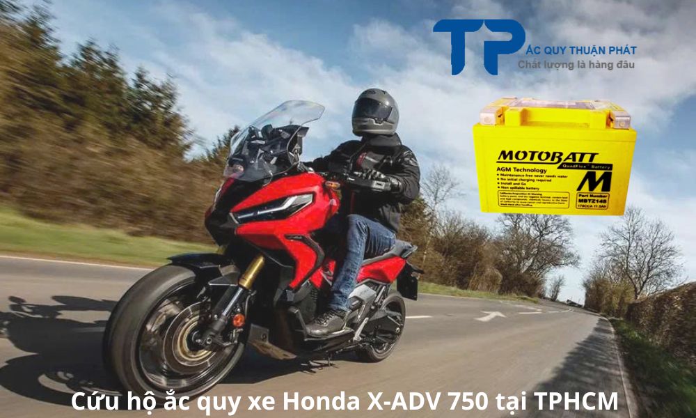 Cứu hộ ắc quy xe Honda X-ADV 750 tại TPHCM