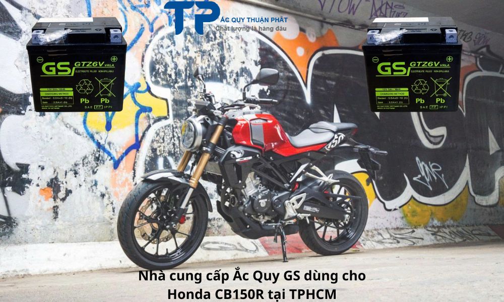 Nhà cung cấp Ắc Quy GS dùng cho Honda CB150R tại TPHCM