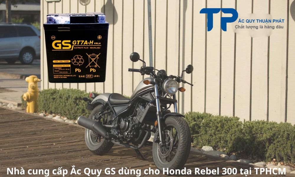 Nhà cung cấp Ắc Quy GS dùng cho Honda Rebel 300 tại TPHCM
