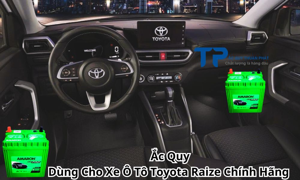 Ắc Quy Dùng Cho Xe Ô Tô Toyota Raize Chính Hãng
