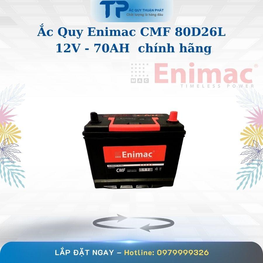 Ắc Quy Enimac CMF 80D26L 12V-70Ah Chính Hãng