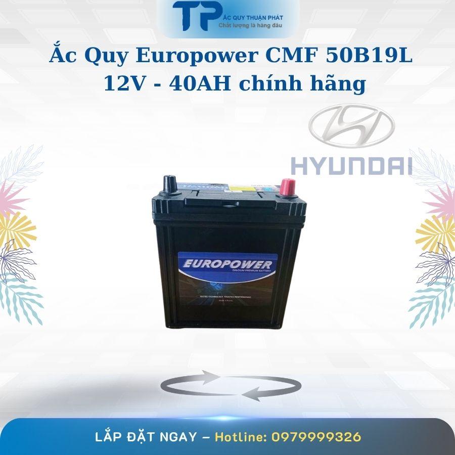 Ắc Quy Europower CMF 50B19L 12V-40Ah Chính Hãng