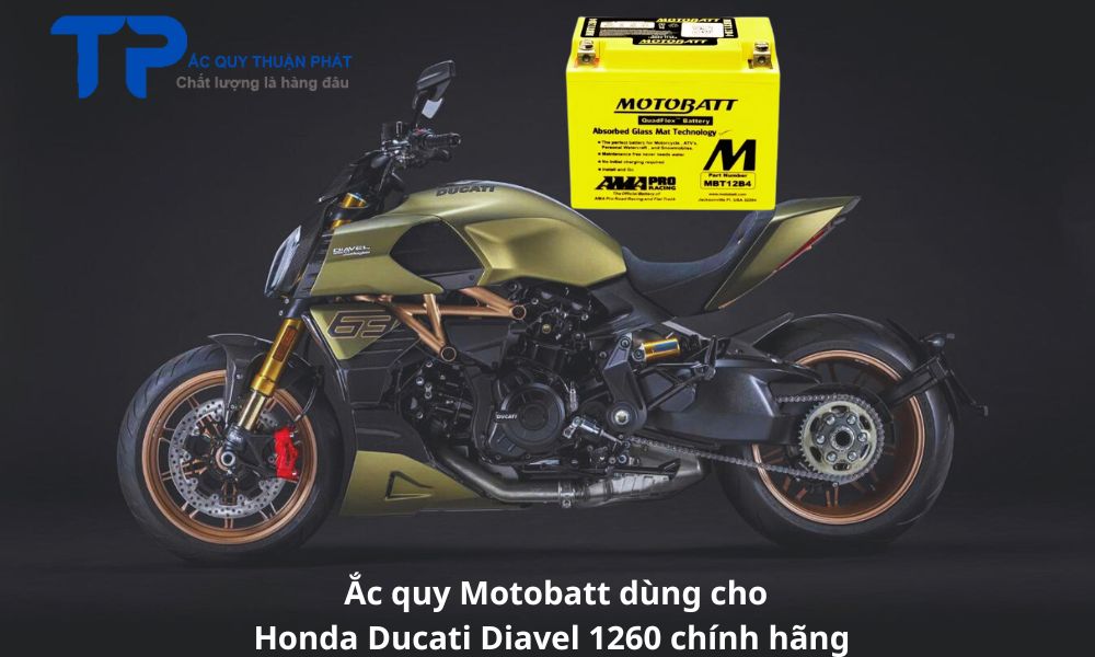 Ắc quy Motobatt dùng cho Honda Ducati Diavel 1260 chính hãng