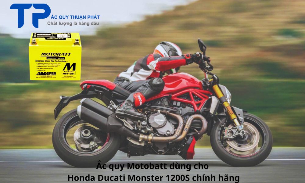 Ắc quy Motobatt dùng cho Honda Ducati Monster 1200S chính hãng