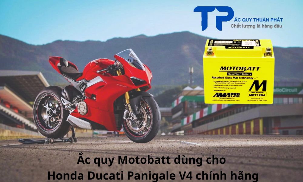 Ắc quy Motobatt dùng cho Honda Ducati Panigale V4 chính hãng