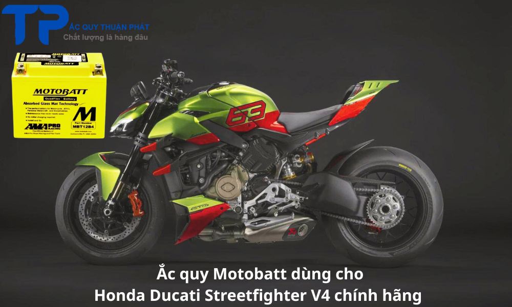 Ắc quy Motobatt dùng cho Hondâa Ducati Streetfighter V4 chính hãng