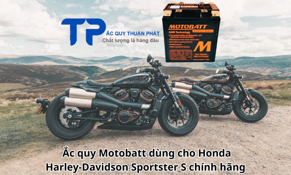 Ắc quy Motobatt dùng cho Honda Harley-Davidson Sportster S chính hãng
